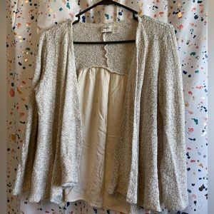 Daytrip grey and tan cardigan, size M